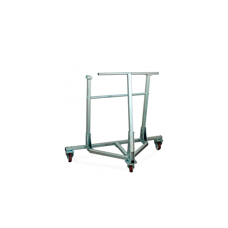 Display stand with swivel castors