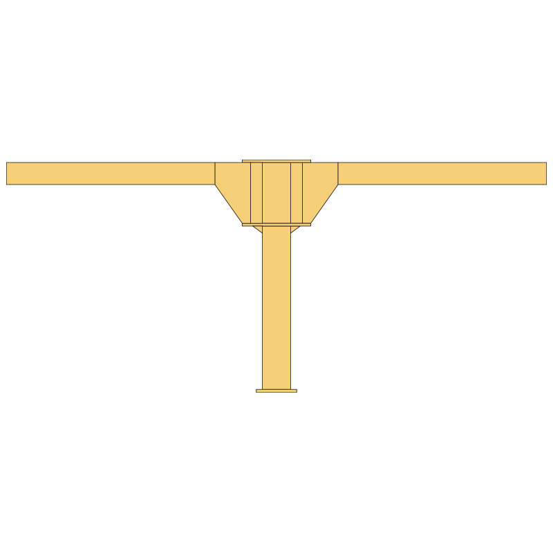 Double column-mounted crane - T
